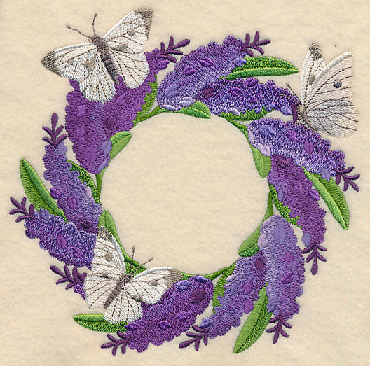 Lavender and Butterfly Wreath - Image 2