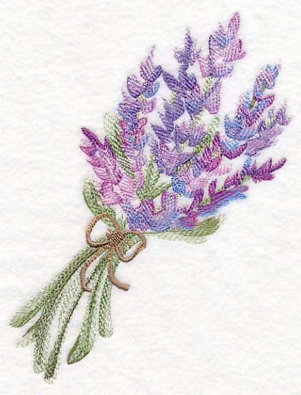 Lavender Bouquet in Watercolor - Image 2