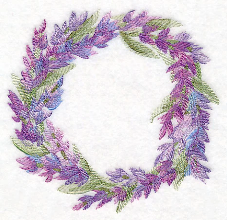 Lavender Wreath in Watercolor - Image 2