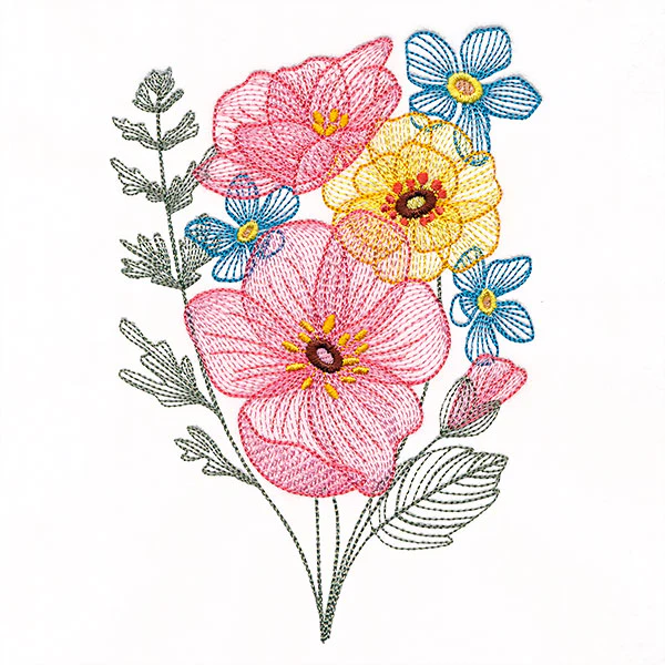 Layers of Texture Flower Bouquet - Image 3
