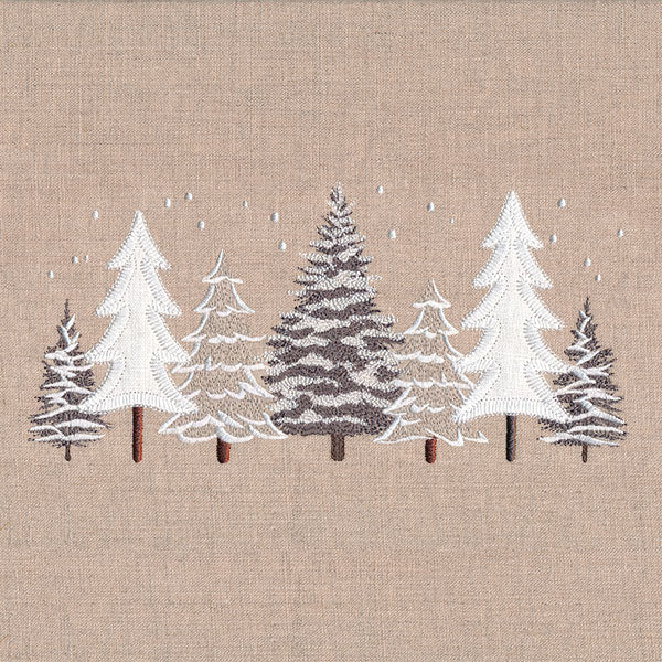 Layers of Texture Winter Tree Border (Applique) - Image 3