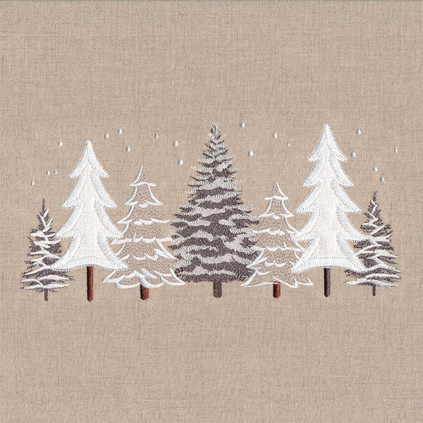 Layers of Texture Winter Tree Border (Applique) - Image 9