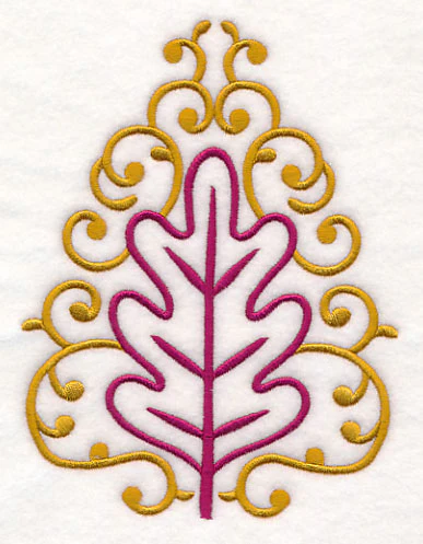 Leaf and Swirls