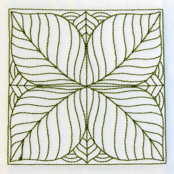 Leaf Pattern Quilting Square (Double Run) - Image 5