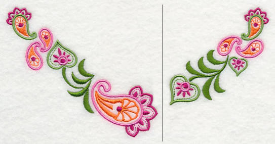 Leafy Paisley Neckline (V-Neck) (Split) - Image 2