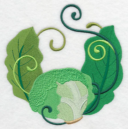 Leafy Salad Greens Wreath - Image 3