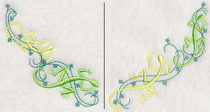 Leaping Lizards Neckline (V-Neck) (Split) - Image 2
