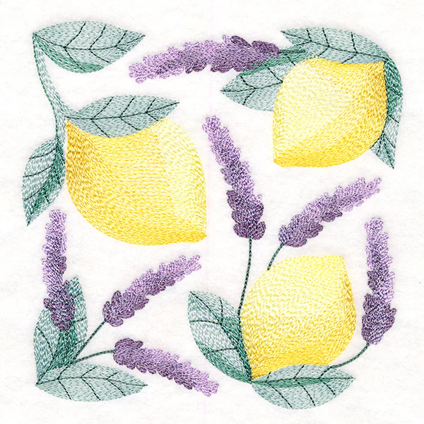 Lemon and Lavender Square - Image 3