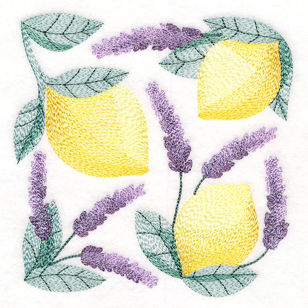 Lemon and Lavender Square - Image 4