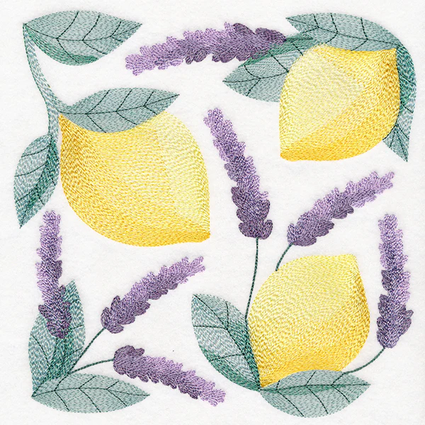 Lemon and Lavender Square - Image 5