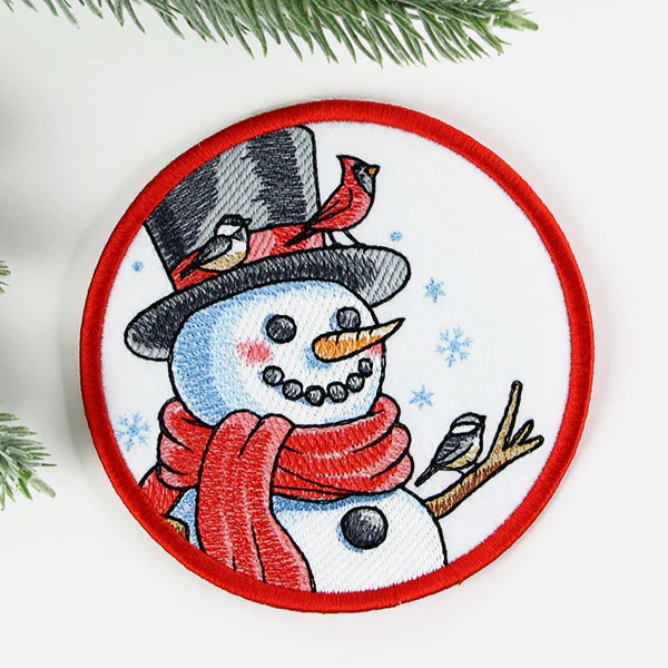 Let It Snow Snowman Coaster (In-the-Hoop) - Image 5