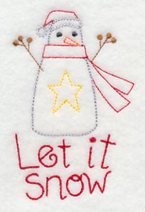 Let It Snow Snowman (Vintage)