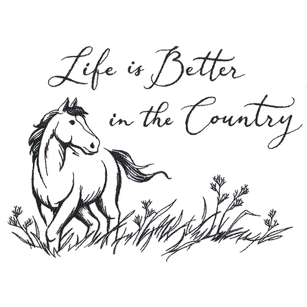 Life is Better in the Country Horse Scene - Image 3