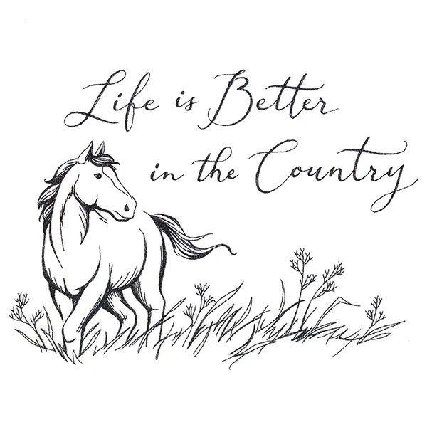Life is Better in the Country Horse Scene - Image 4