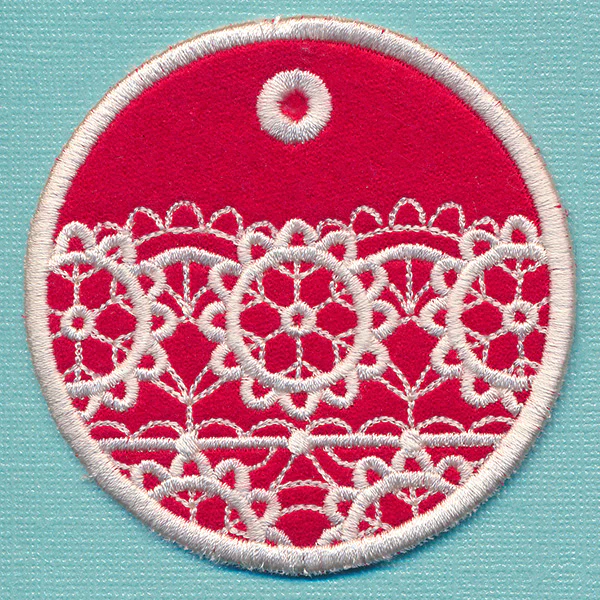 Light and Lovely Ornament Tag (In-the-Hoop) - Image 2