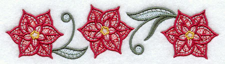 Light and Lovely Poinsettias Border - Image 2