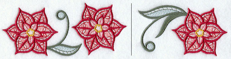 Light and Lovely Poinsettias Border - Image 3