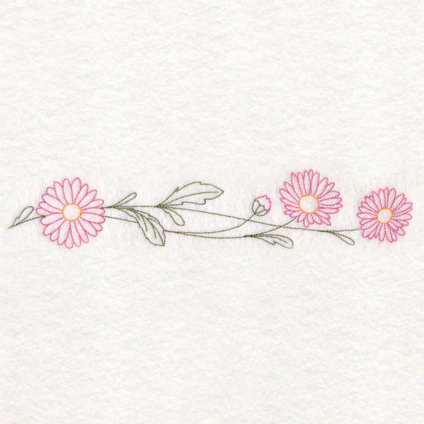 Light Daisy Border (Vintage) - Image 2