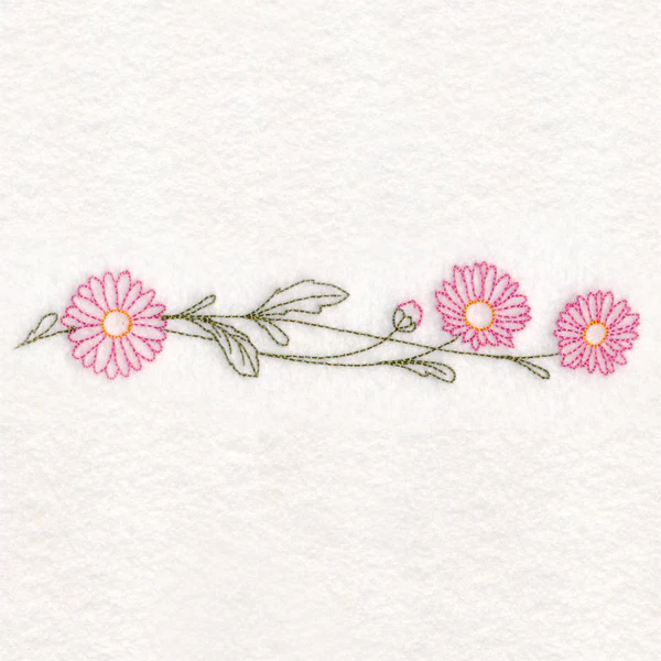 Light Daisy Border (Vintage) - Image 4