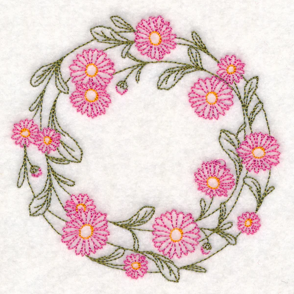 Light Daisy Wreath (Vintage) - Image 5