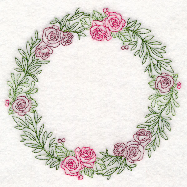 Light Rose Wreath (Vintage) - Image 3