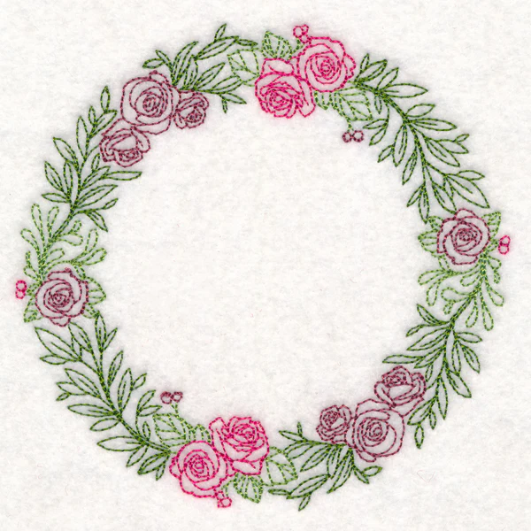 Light Rose Wreath (Vintage) - Image 4