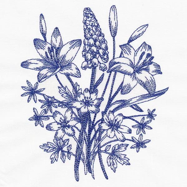 Lilies and Hyacinth Bouquet - Image 3