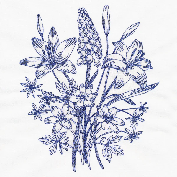 Lilies and Hyacinth Bouquet - Image 5