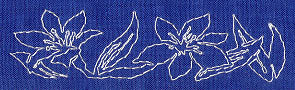 Lily Sashiko Border (Single Run) - Image 4