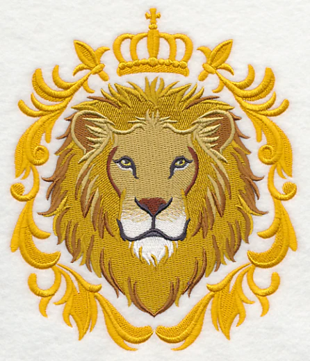 Lion with Baroque Crown and Frame - Image 2