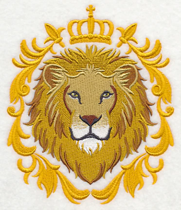Lion with Baroque Crown and Frame - Image 3