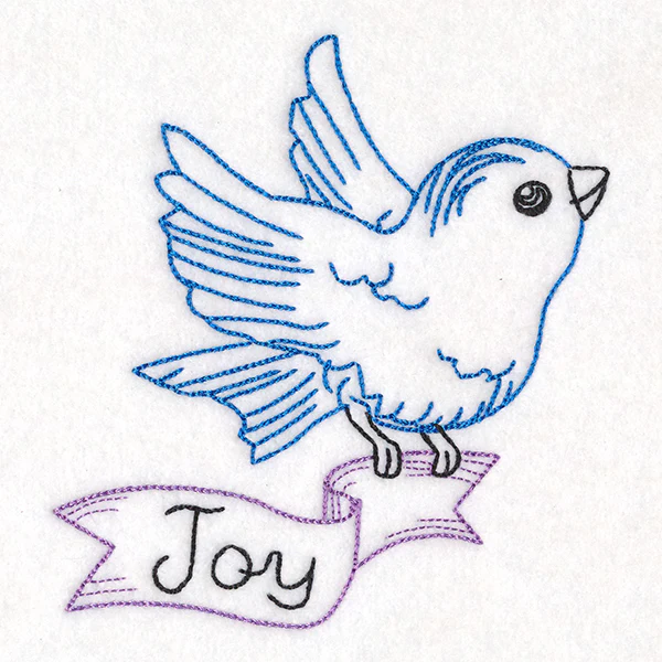 Little Bird with Joy Banner (Vintage) - Image 2