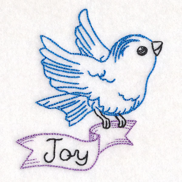 Little Bird with Joy Banner (Vintage) - Image 3