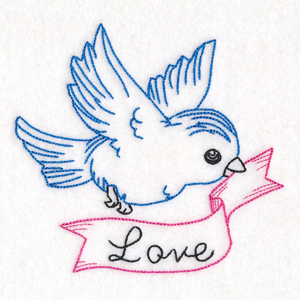 Little Bird with Love Banner (Vintage) - Image 2