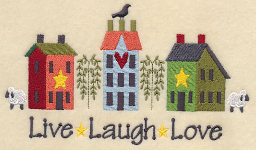 Live, Laugh, Love Saltbox Houses - Image 3