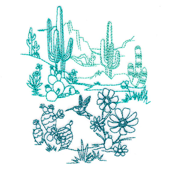 Lively Cactus Desert Scene - Image 4