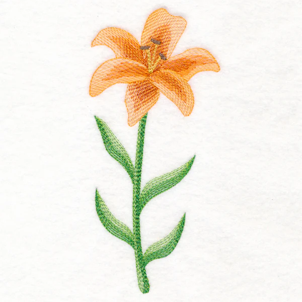 Lively Lily in Watercolor