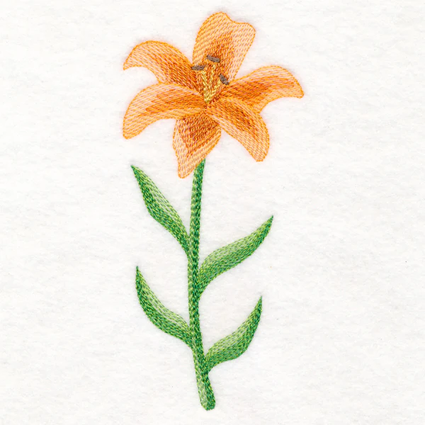 Lively Lily in Watercolor - Image 2