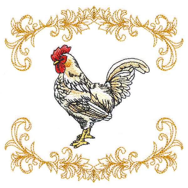 Lively Rooster in Filigree - Image 4