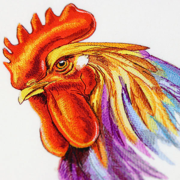 Lively Rooster in Watercolor - Image 2