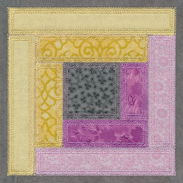 Log Cabin Quilt Block (In-the-Hoop) - Image 2