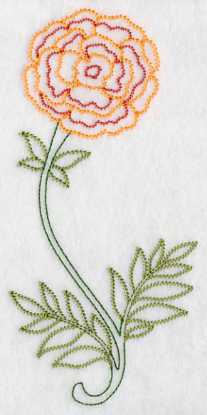 Long Stemmed Marigold (Vintage) - Image 3