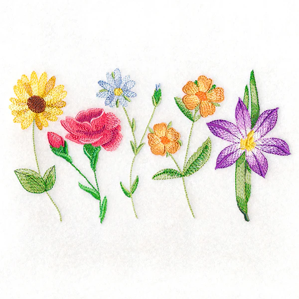 Long-Stemmed Wildflowers Border - Image 3