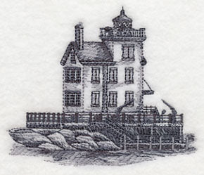 Lorain Lighthouse Sketch (Ohio) - Image 3