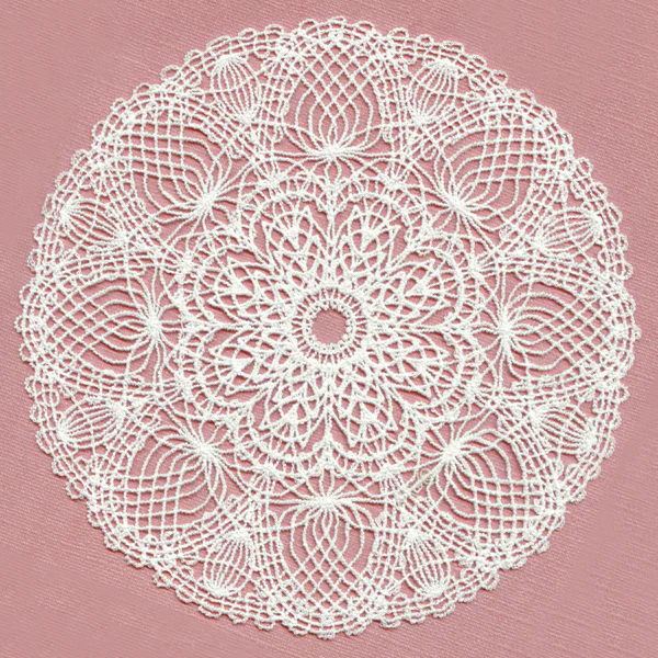 Lotus Bouquet Doily (Battenburg Lace) - Image 6
