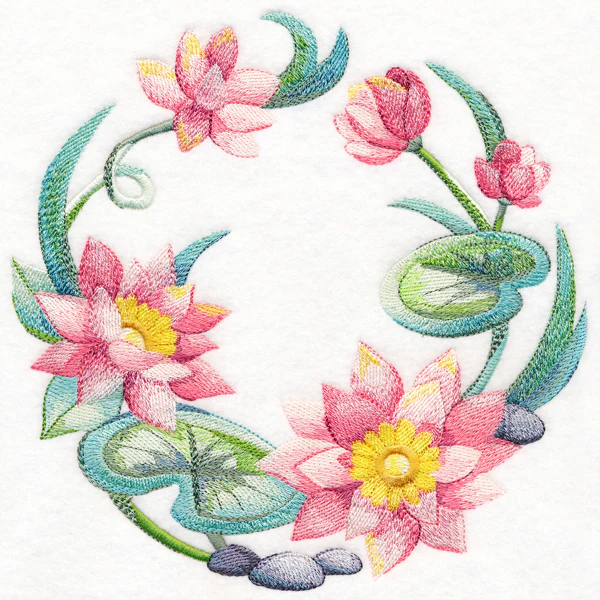 Lotus Wreath in Watercolor - Image 5