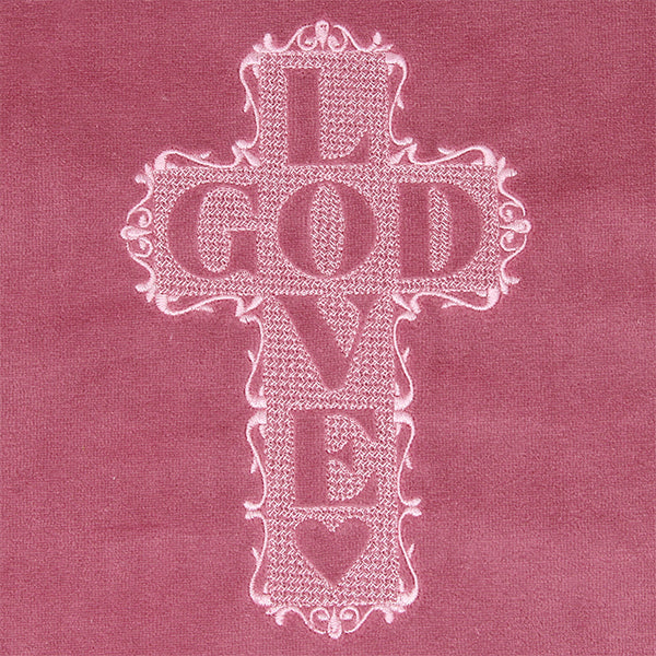 Love God Cross (Embossed) - Image 4