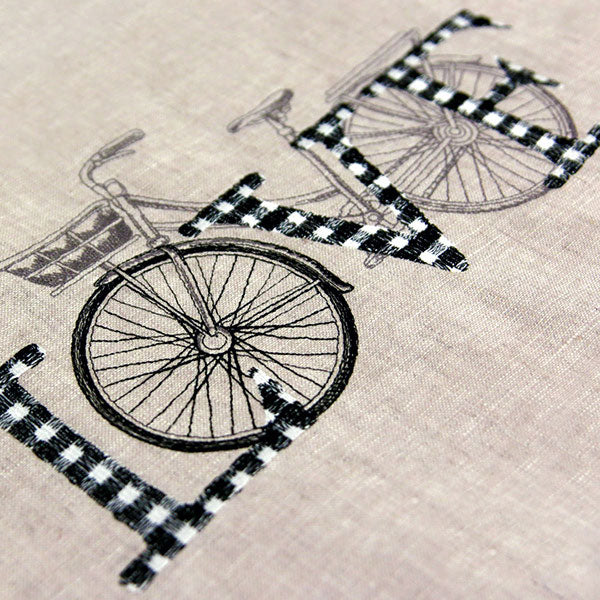 Love in Gingham Bicycle - Image 2