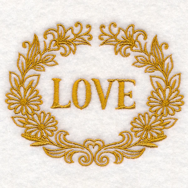 Love Medallion (Goldwork) - Image 4