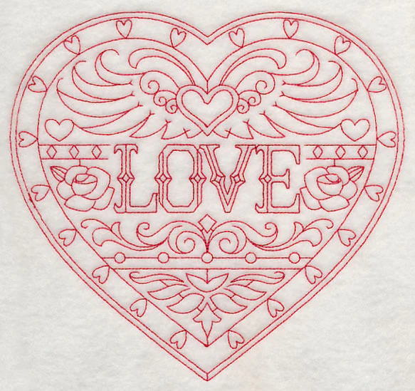 Love (Redwork) - Image 5
